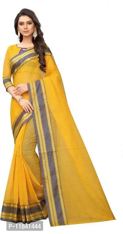 Beautiful Cotton Silk Saree with Blouse piece