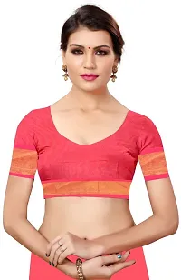 Beautiful Cotton Silk Saree with Blouse piece-thumb3