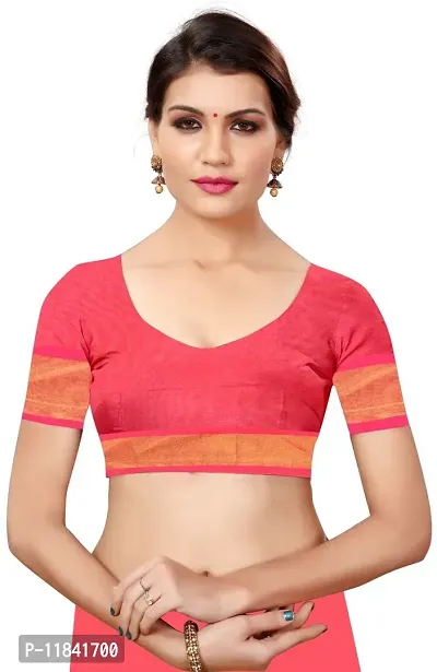 Beautiful Cotton Silk Saree with Blouse piece-thumb4