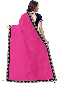 Beautiful Art Silk Saree with Blouse piece-thumb1