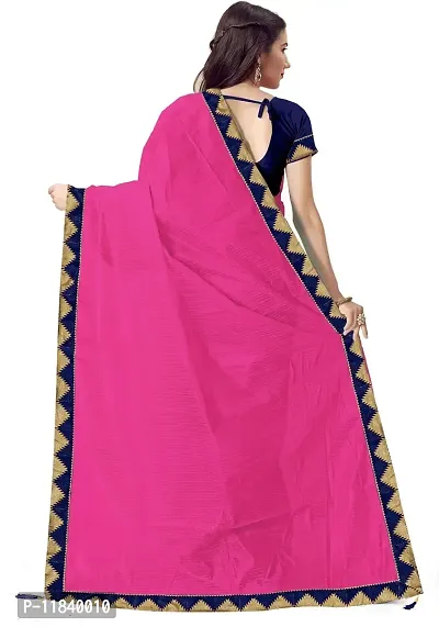 Beautiful Art Silk Saree with Blouse piece-thumb2