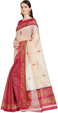 Beautiful Art Silk Saree with Blouse piece-thumb2