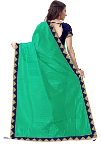 Beautiful Art Silk Saree with Blouse piece-thumb1