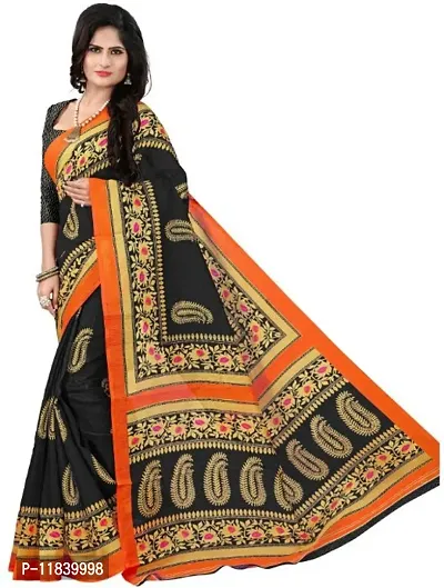 Beautiful Art Silk Saree with Blouse piece