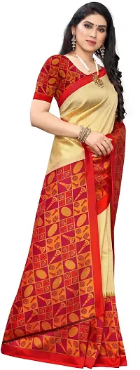 Beautiful Art Silk Saree with Blouse piece-thumb2