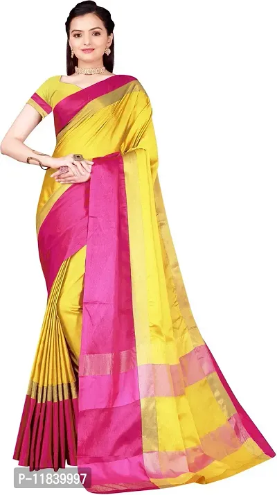 Beautiful Cotton Silk Saree with Blouse piece