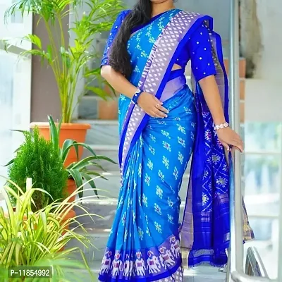 Beautiful Art Silk Saree with Blouse piece-thumb0