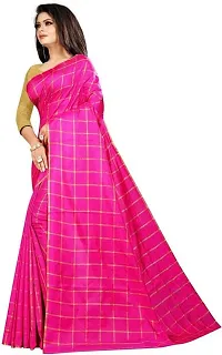 Beautiful Art Silk Saree with Blouse piece-thumb2