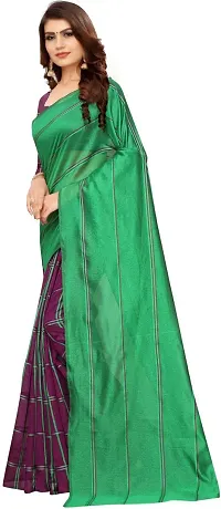 Beautiful Cotton Silk Saree with Blouse piece-thumb2