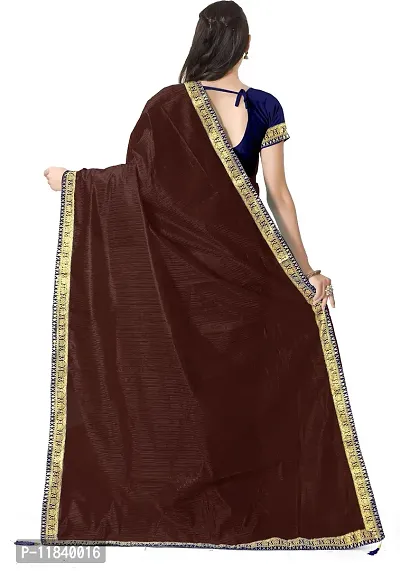 Beautiful Art Silk Saree with Blouse piece-thumb2