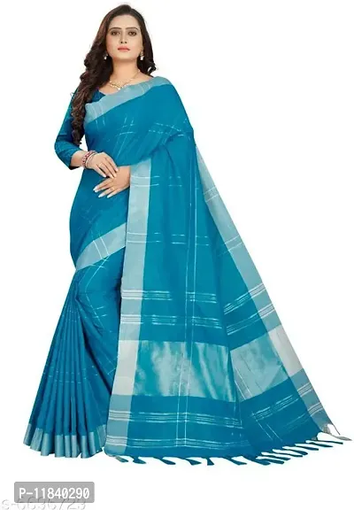 Beautiful Cotton Silk Saree with Blouse piece