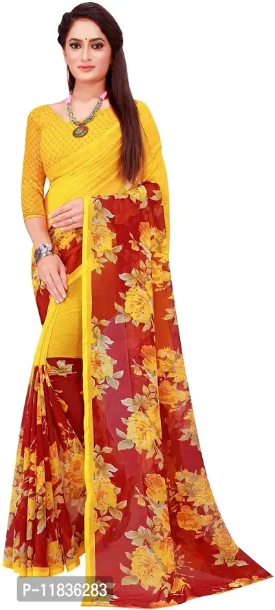 Beautiful Georgette Saree with Blouse Piece