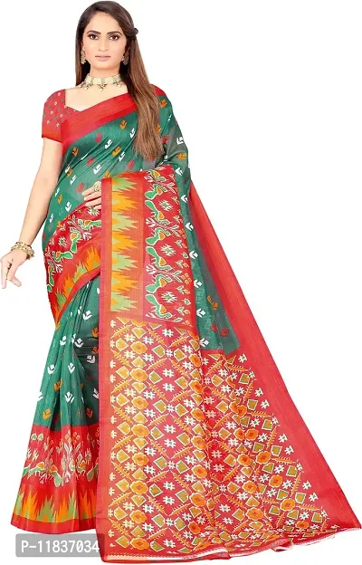 Beautiful Art Silk Saree with Blouse Piece