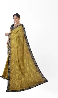 Beautiful Lycra Saree with Blouse Piece-thumb1