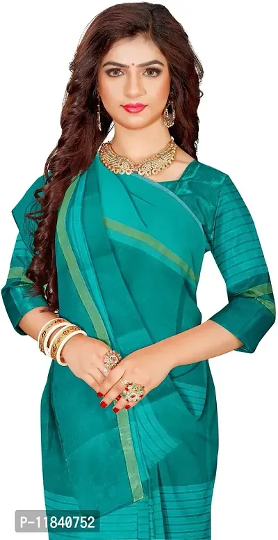 Beautiful Cotton Silk Saree with Blouse piece-thumb0