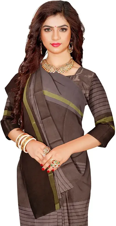 Stylish Fancy Silk Daily Wear Saree With Blouse Piece For Women