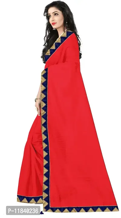 Beautiful Art Silk Saree with Blouse piece-thumb2