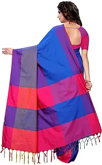 Beautiful Cotton Silk Saree with Blouse Piece-thumb1