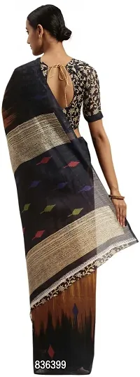 Beautiful Art Silk Saree with Blouse Piece-thumb2