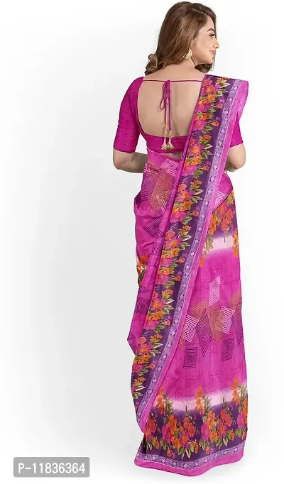 Beautiful Georgette Saree with Blouse Piece-thumb2