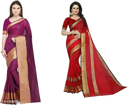 Beautiful Georgette Saree with Blouse Piece Pack Of 2-thumb0