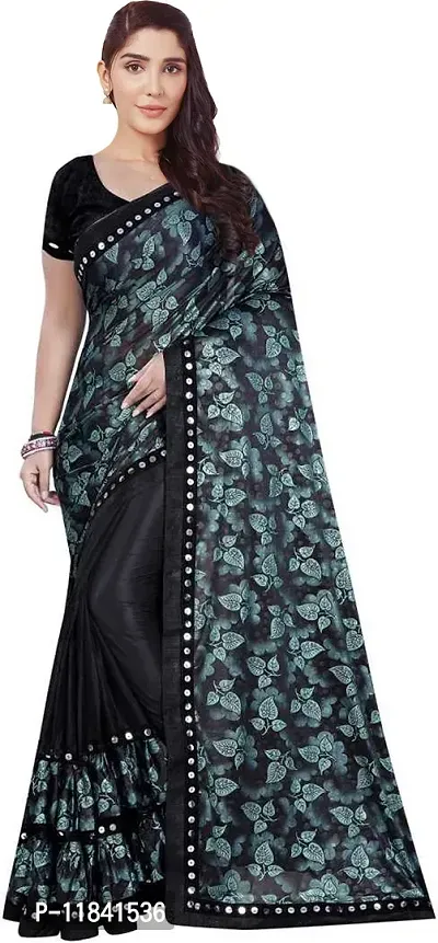 Beautiful Art Silk Saree with Blouse piece-thumb0