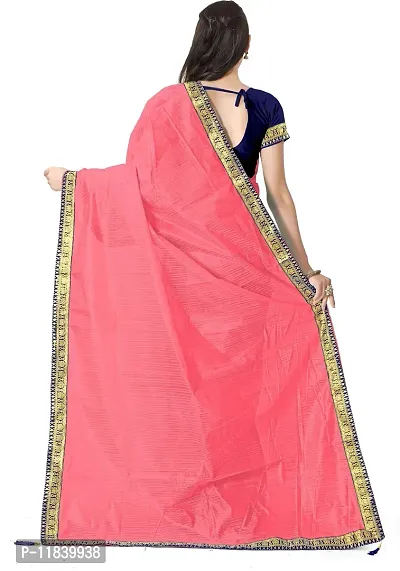 Beautiful Art Silk Saree with Blouse piece-thumb2