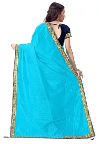 Beautiful Art Silk Saree with Blouse Piece-thumb1