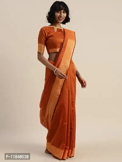 Beautiful Art Silk Saree with Blouse piece-thumb0