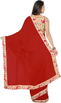 Beautiful Georgette Saree with Blouse piece-thumb1