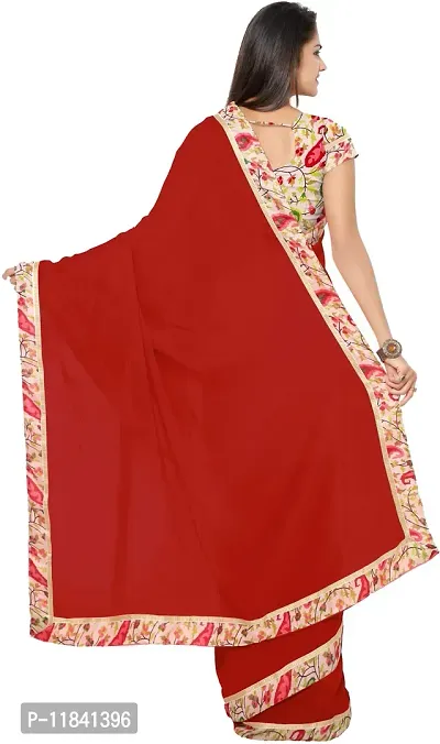 Beautiful Georgette Saree with Blouse piece-thumb2