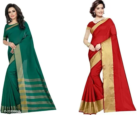 Beautiful Georgette Saree with Blouse Piece Pack Of 2-thumb0