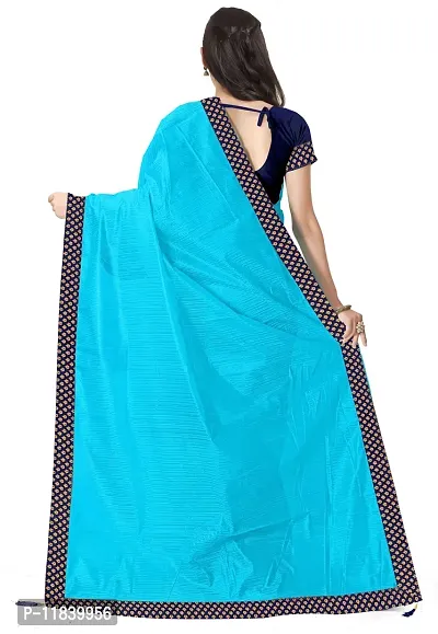 Beautiful Art Silk Saree with Blouse piece-thumb2