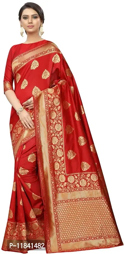 Beautiful Art Silk Saree with Blouse piece-thumb0