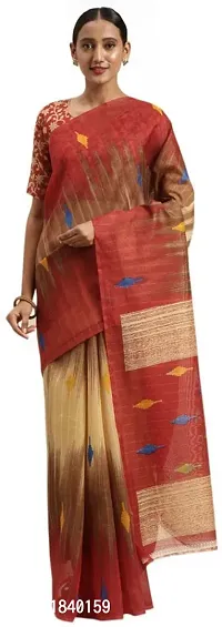 Beautiful Art Silk Saree with Blouse piece-thumb0