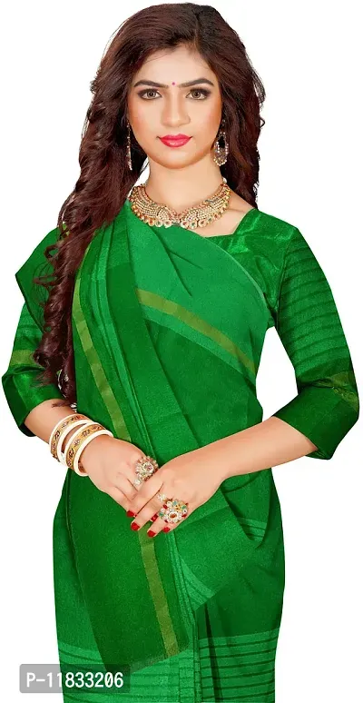 Beautiful Cotton Silk Saree with Blouse Piece-thumb0