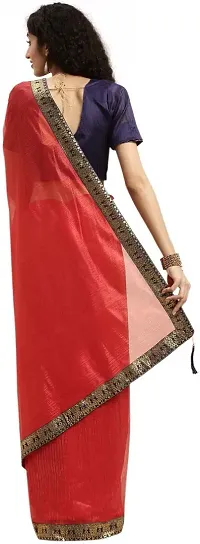 Beautiful Art Silk Saree with Blouse piece-thumb1