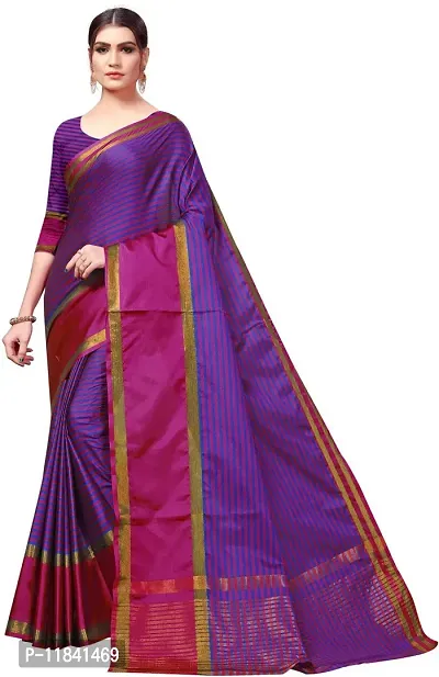 Beautiful Cotton Silk Saree with Blouse piece