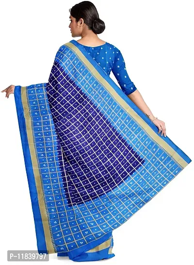 Beautiful Art Silk Saree with Blouse piece-thumb2