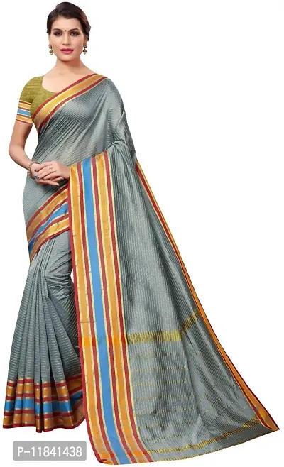 Beautiful Cotton Silk Saree with Blouse piece