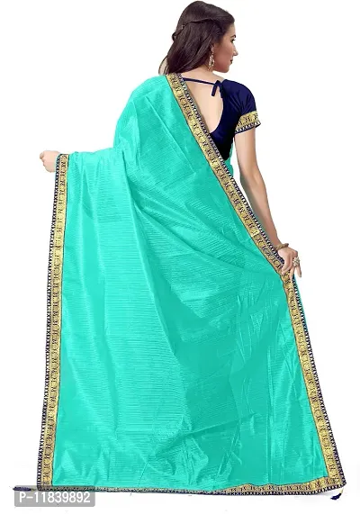 Beautiful Art Silk Saree with Blouse piece-thumb2