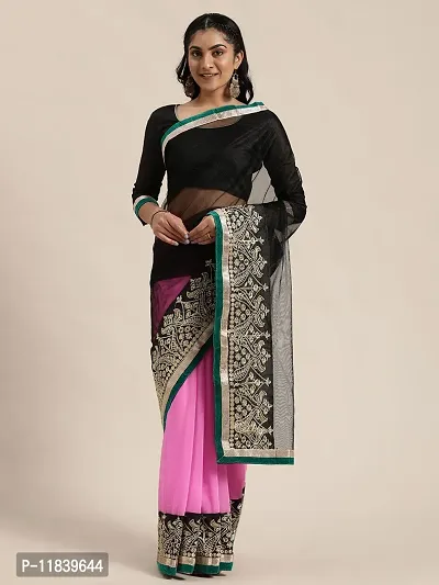 Beautiful Art Silk Saree with Blouse piece-thumb0