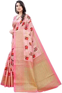 Beautiful Art Silk Saree with Blouse Piece-thumb1