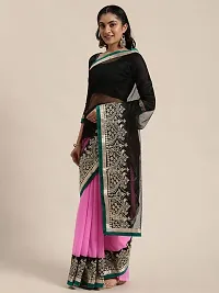 Beautiful Chiffon Saree with Blouse piece-thumb2