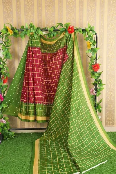 Beautiful Art Silk Saree with Blouse piece