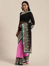 Beautiful Art Silk Saree with Blouse piece-thumb1