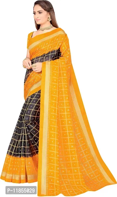 Beautiful Art Silk Saree with Blouse piece-thumb3