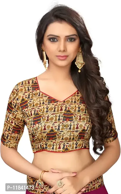 Beautiful Art Silk Saree with Blouse piece-thumb4