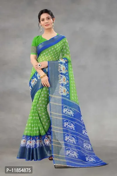 Beautiful Art Silk Saree with Blouse piece-thumb0