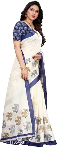 Beautiful Art Silk Saree with Blouse piece-thumb3